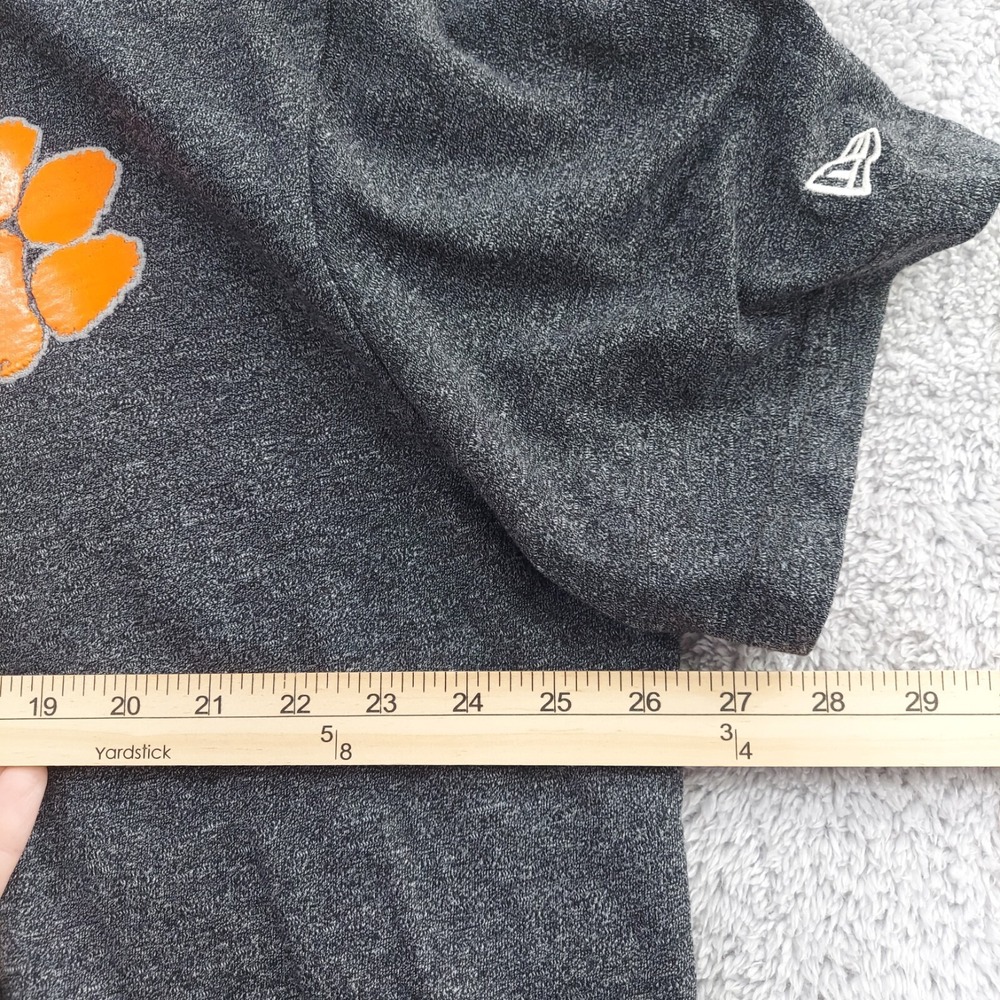 Clemson Tigers Polo Shirt Men's Heather Gray Short Sleeve‎ New Era Size 3XL - Picture 5 of 8